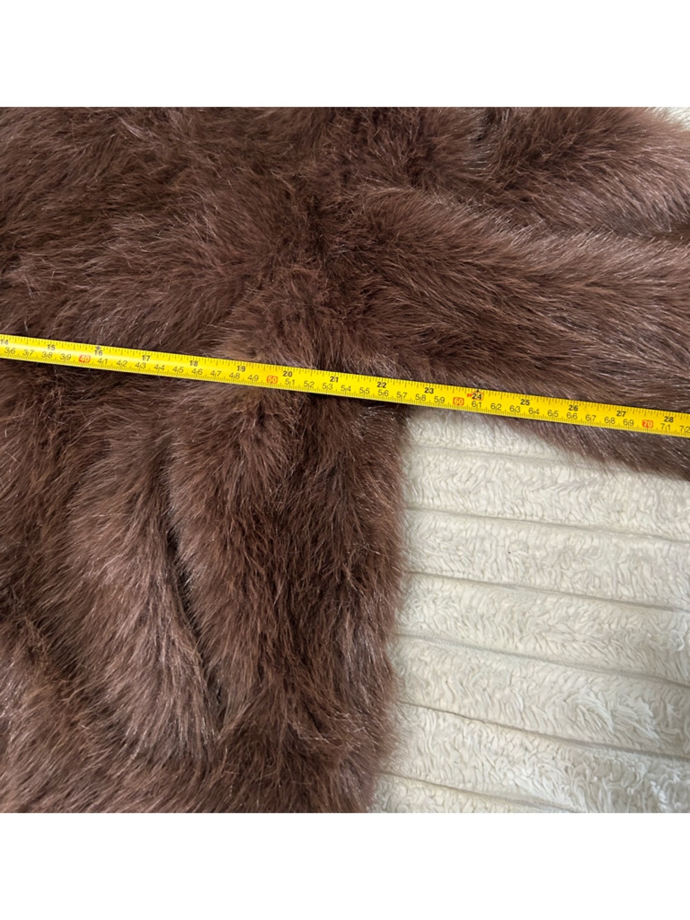 New Brown Faux Fur Coat - Picture 7 of 11